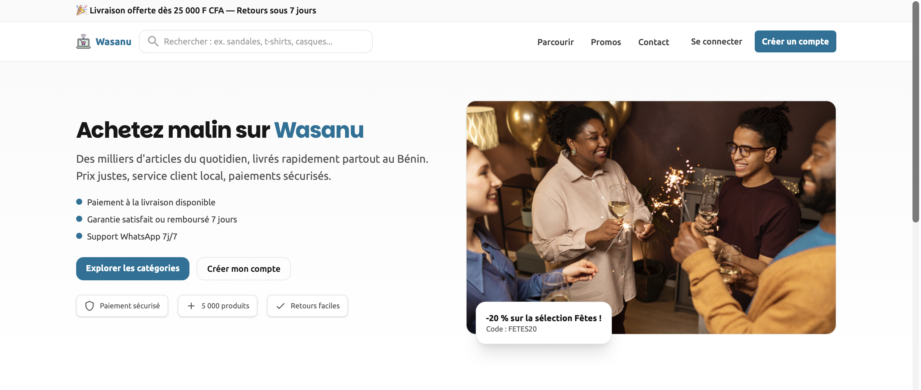 Wasanu — Plateforme